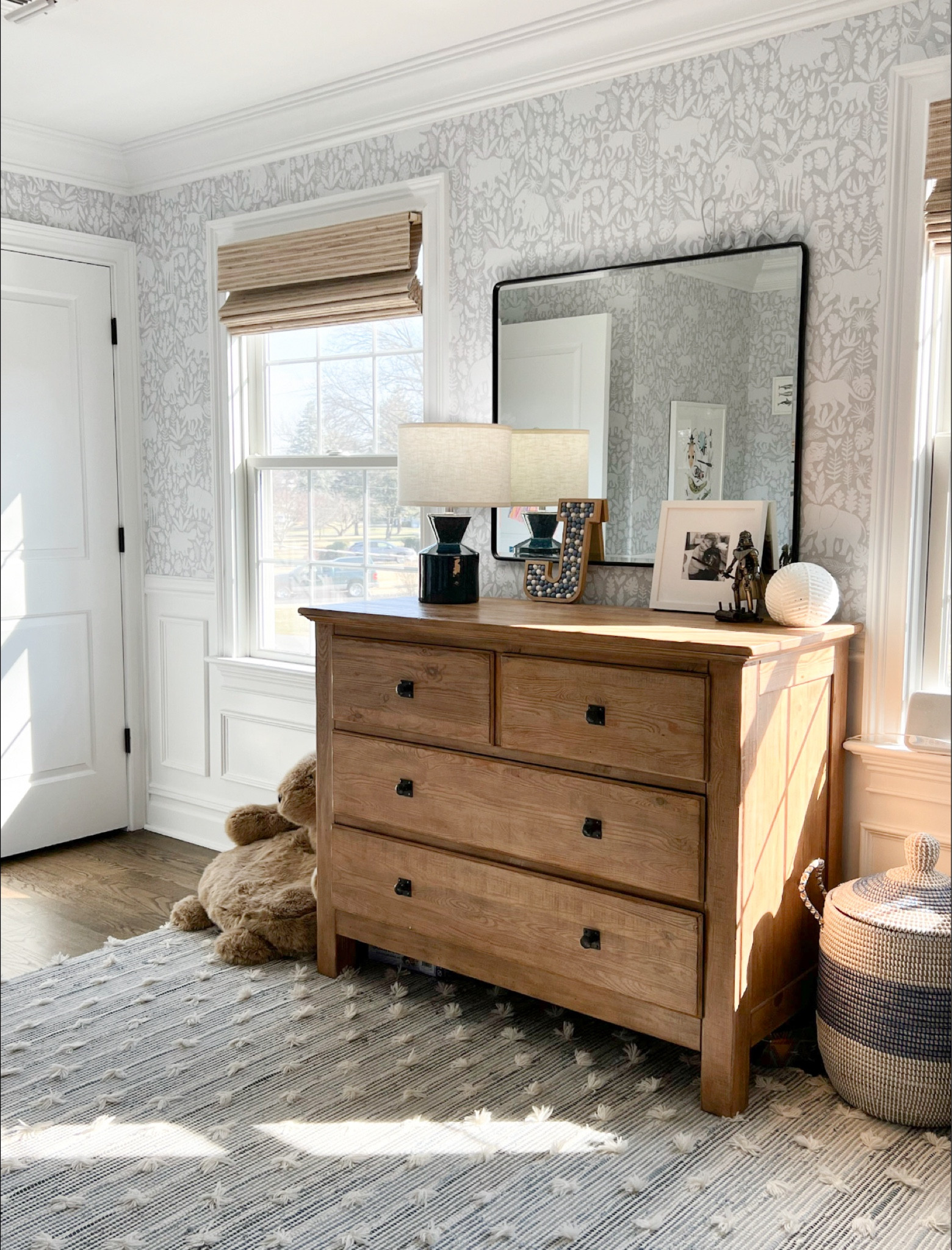 The sweetest little boy’s bedroom. This 
 whimsical wallpaper is peel-and-stick and I’ve finally found a perfect dupe for these woven shades! 

#LTKHome #LTKFamily #LTKKids