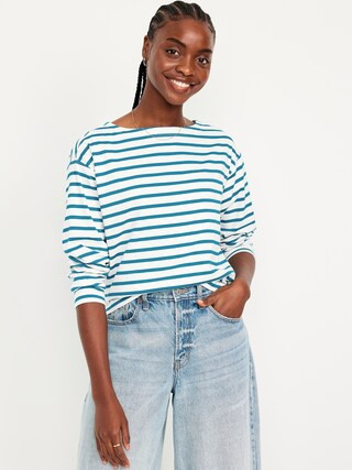 Long-Sleeve Mariner Loose T-Shirt | Old Navy (US)