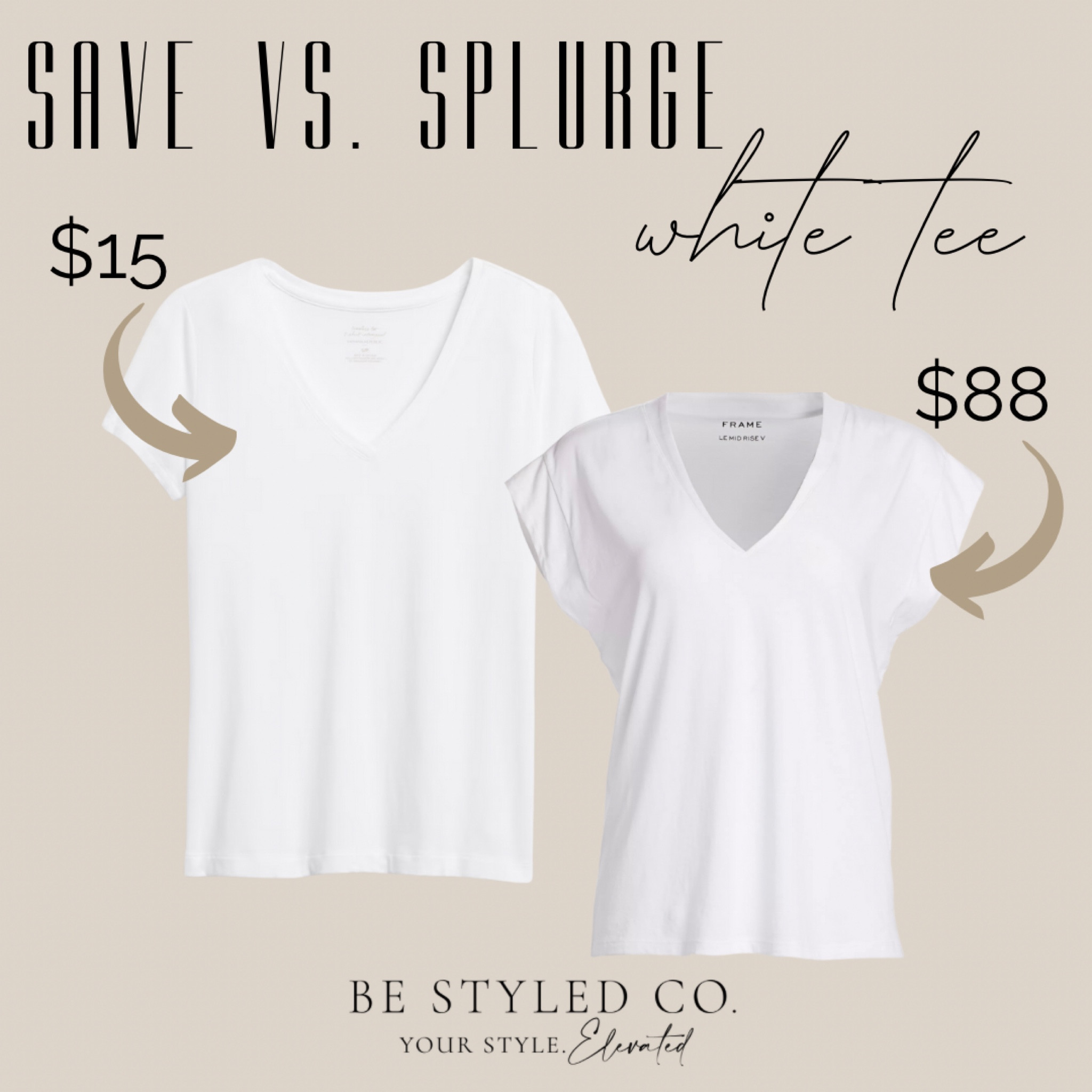 Everyone needs a white vneck tee! Sharing affordable option and our favorite designer tee 

#LTKSeasonal #LTKOver40 #LTKStyleTip