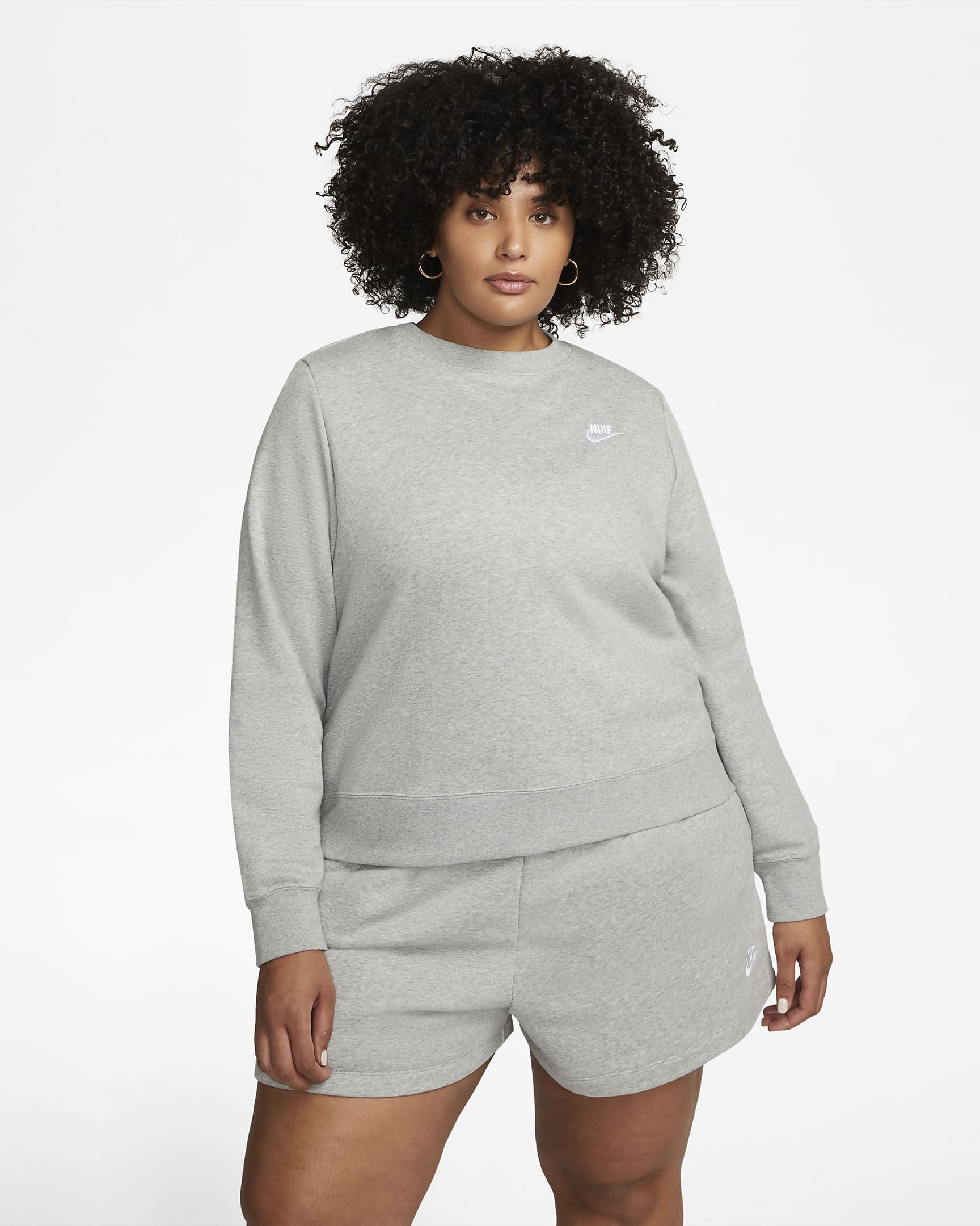 Nike Sportswear Club Fleece Women's Crew-Neck Sweatshirt (Plus Size). Nike.com | Nike (US)