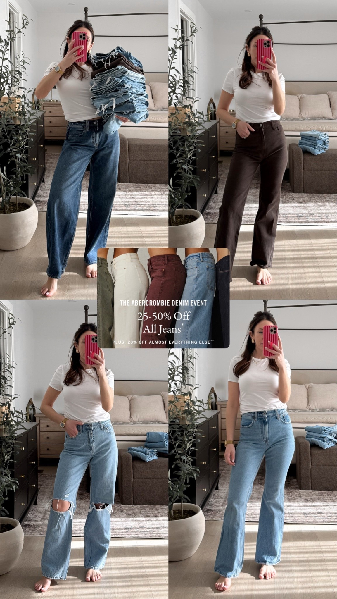 Abercrombie the Denim Event
25-50% off with stackable code:  DenimAF

#LTKmomlife #LTKSeasonal #LTKSaleAlert