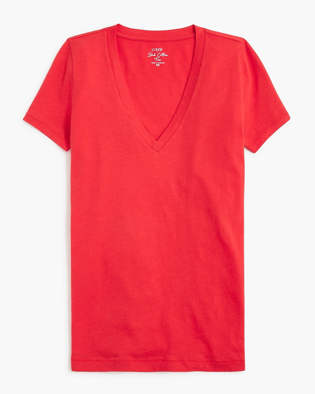 Vintage slub cotton V-neck tee | J.Crew Factory