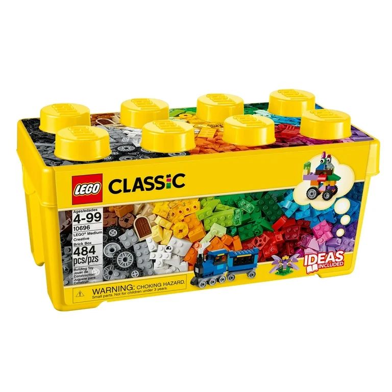 LEGO Classic Medium Creative Brick Box 10696 Building Toy Set with Storage, Includes Train, Car, ... | Walmart (US)