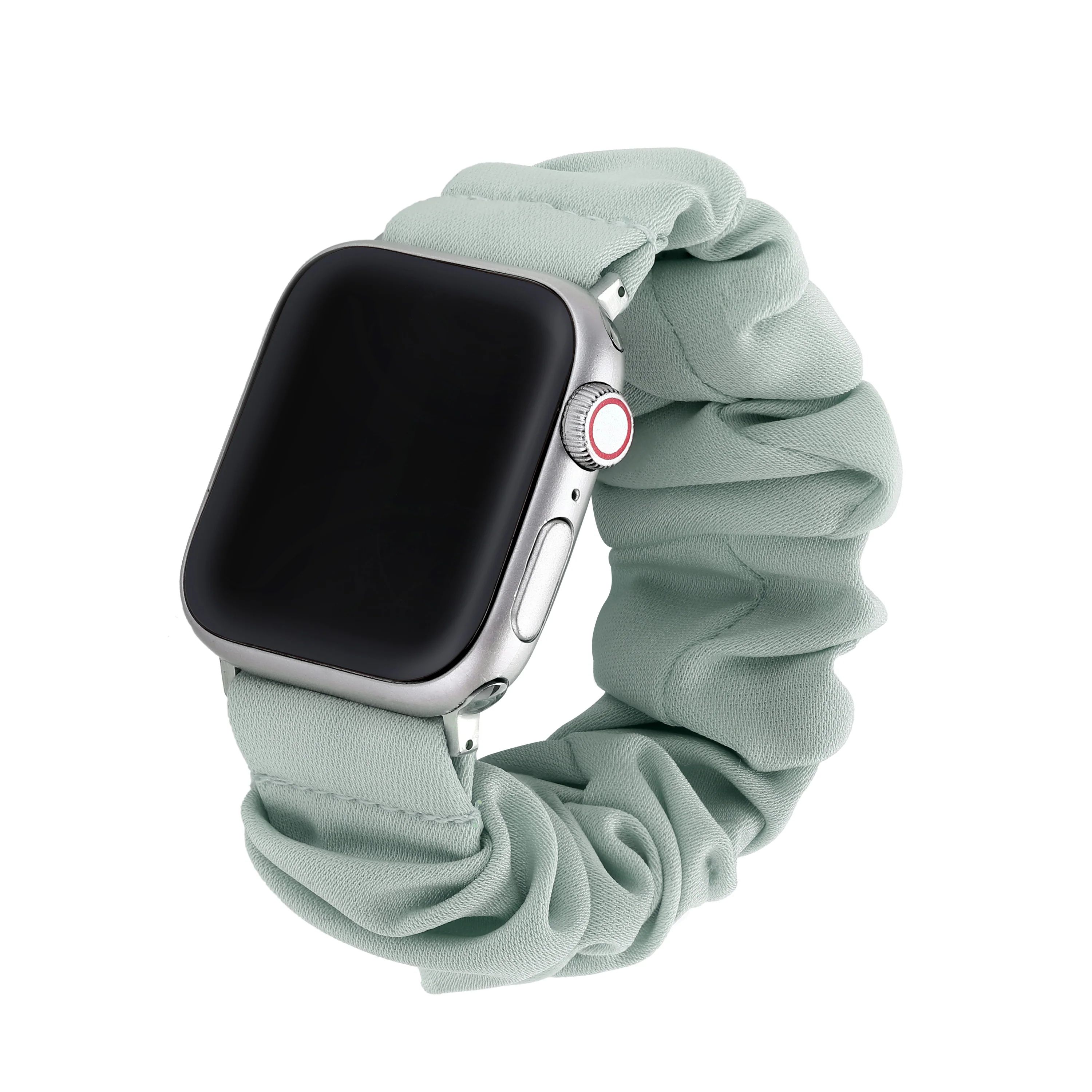 Seafoam Green Scrunchie Apple Watch Band | Victoria Emerson