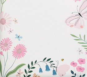 Wildflower Butterfly Picture Perfect Organic Crib Fitted Sheet | Pottery Barn Kids