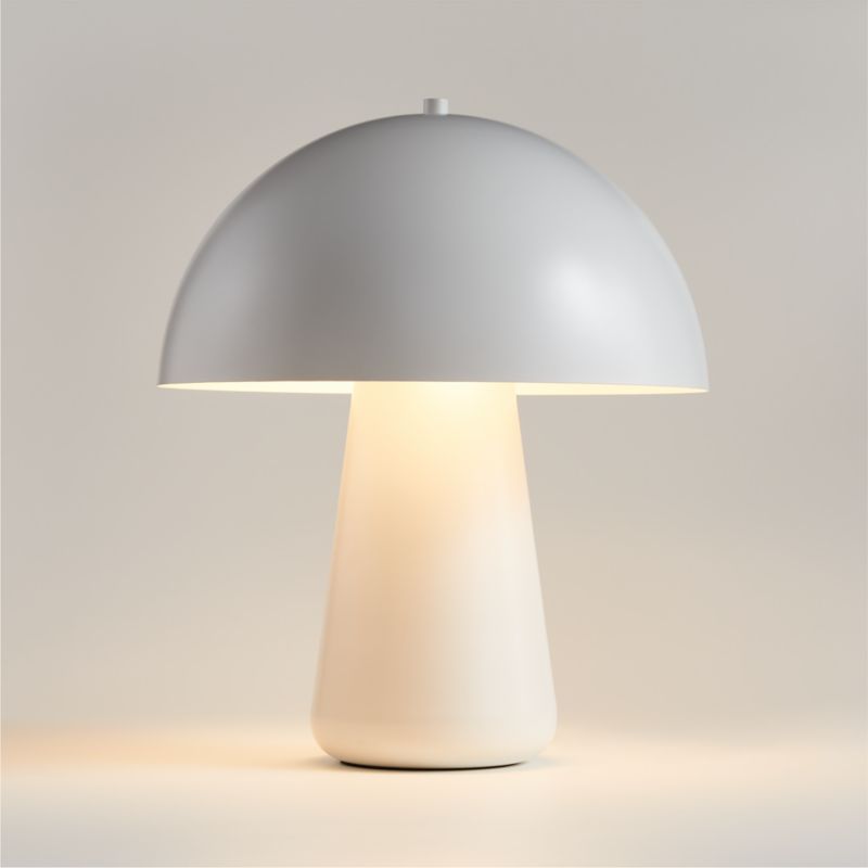 Joy White Metal Table Lamp by Leanne Ford | Crate & Barrel | Crate & Barrel