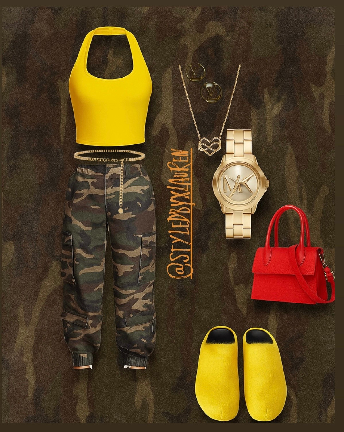 💛 Serving sunshine with a side of camo 🔥
Bold vibes, bright hues, and street style energy all in one fit. Who says you can’t pop and blend at the same time? 😉 #StyledByLauren

⸻


#StreetStyleVibes #BoldFashionMoves #CamoAndColor #YellowSlay #UrbanChicStyle #StyleInspo #FashionFearless #OutfitOfTheDay #StyledByMe #PopOfColor #StatementLook #TrendsetterStyle


#LTKBeauty #LTKStyleTip #LTKParties