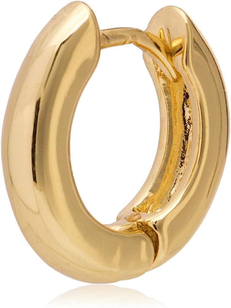 Anne Klein Gold Huggie Hoop Earrings | Amazon (US)