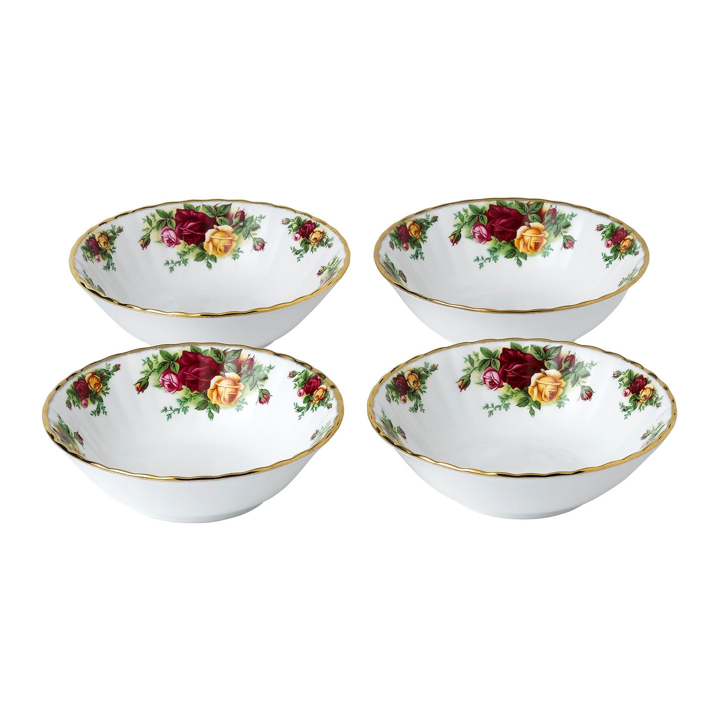 Royal Albert Old Country Roses Bowl, Set of 4 | Royal Albert | Wedgwood