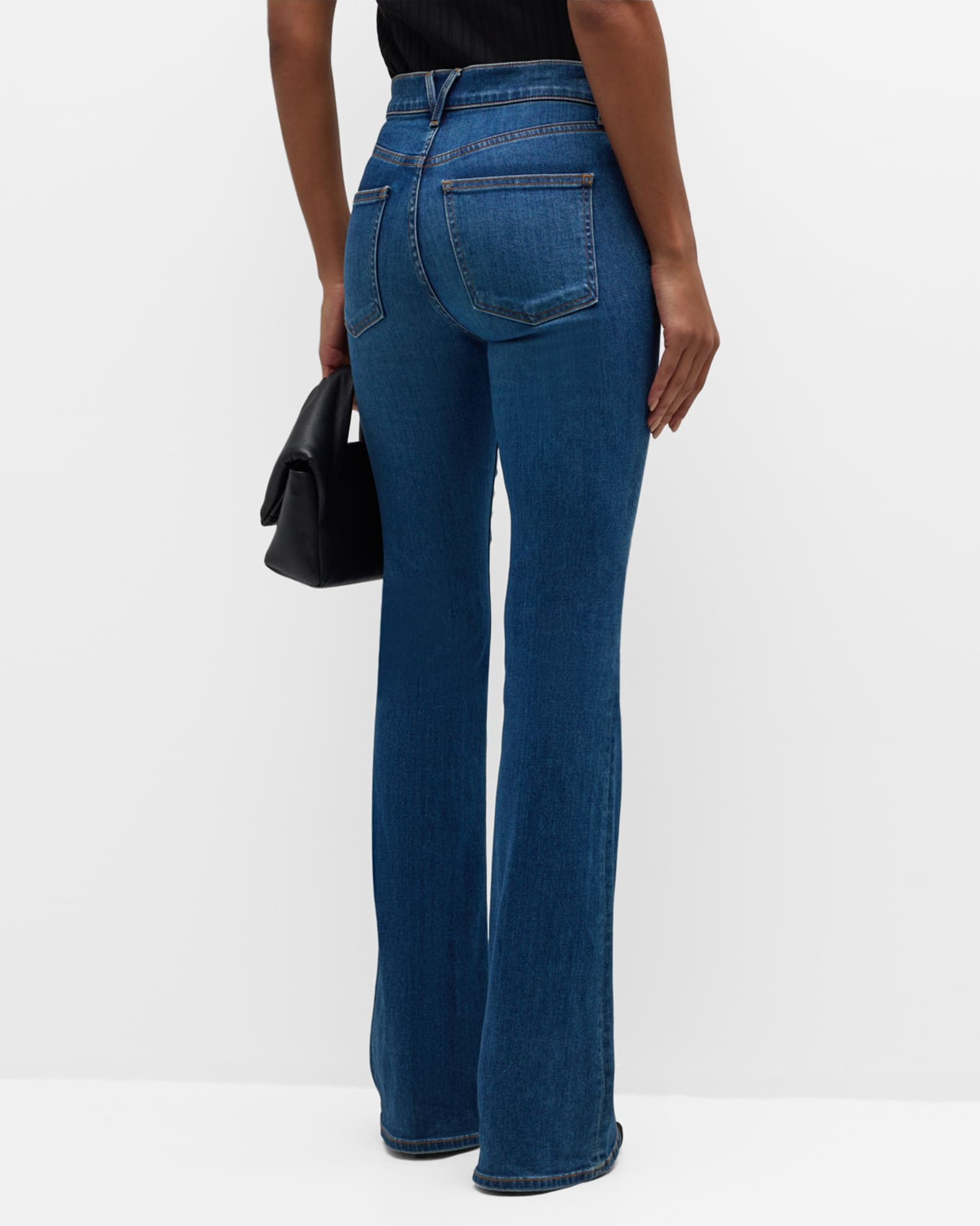 Beverly High-Rise Skinny Flare Jeans | Neiman Marcus