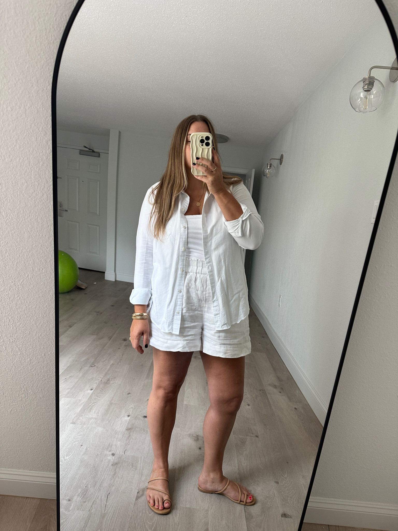 Shorts- medium
Shirt- slimmer fit size up if inbetween

Cakes covers on under tube top- the best! 

#LTKSeasonal #LTKTravel #LTKFindsUnder100