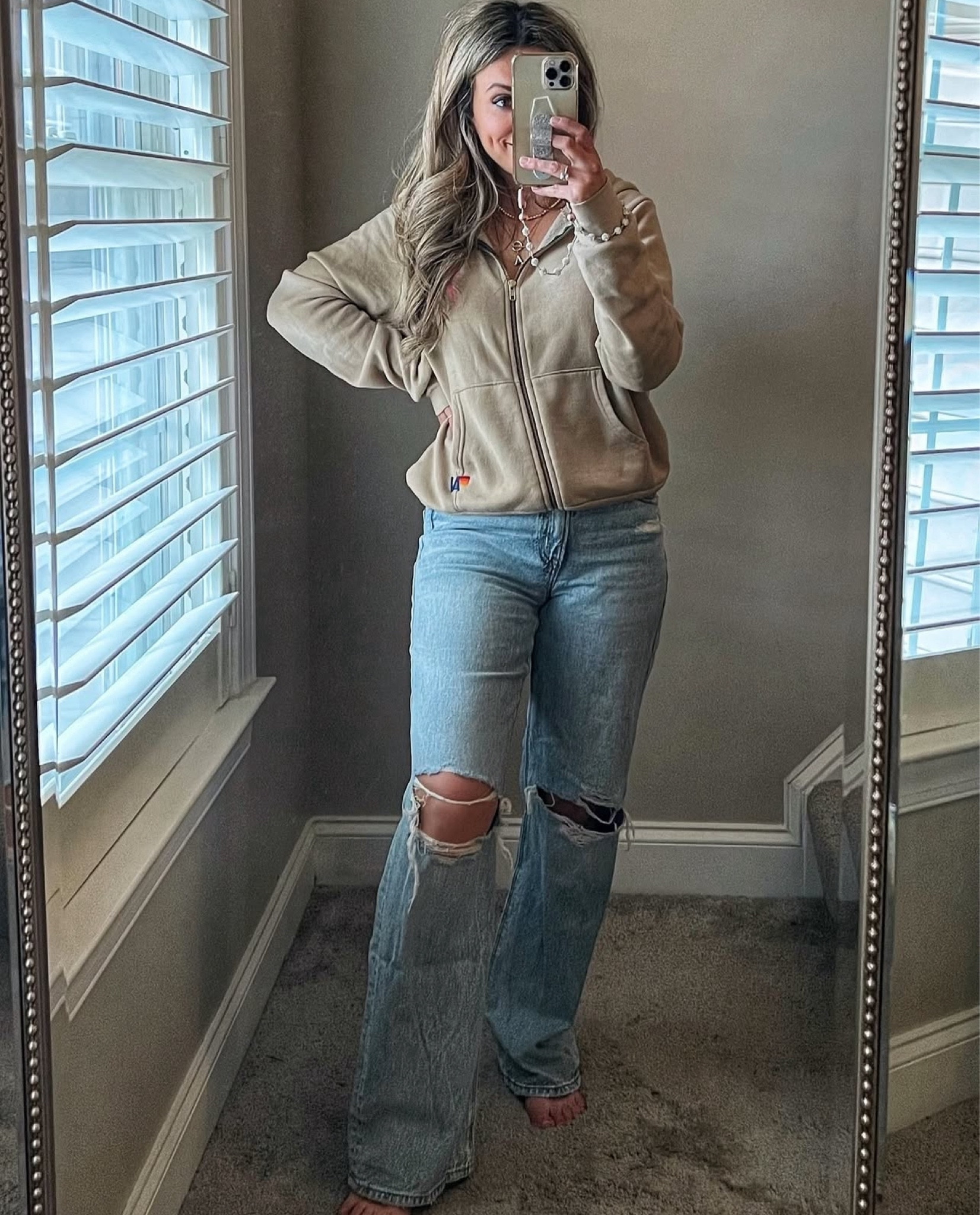 Casual outfit, mom on the go outfit, running errands, Aviator nation sweatshirt, distressed denim,  travel outfit 

#LTKTravel #LTKStyleTip #LTKActive