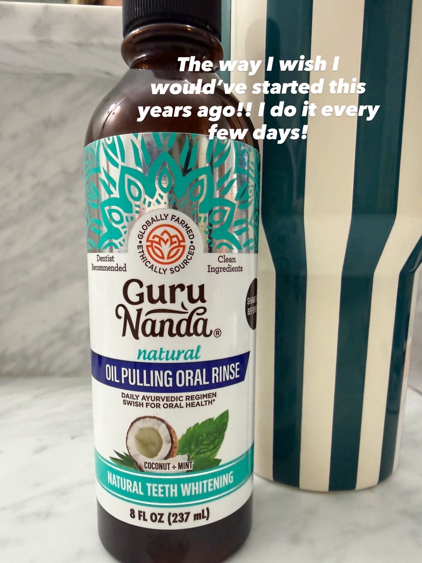 Oil pulling is a game changer! I do this every few days.

#LTKmorningroutine #LTKOver40 #LTKBeauty