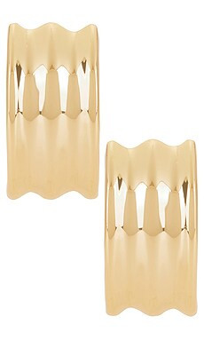 self-portrait Ridged Earrings in Gold from Revolve.com | Revolve Clothing (Global)