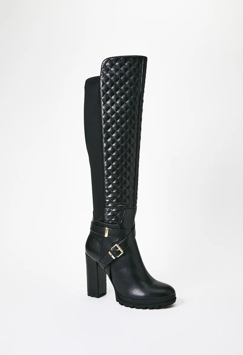 Ebeliz Quilted Front Boot | ShoeDazzle