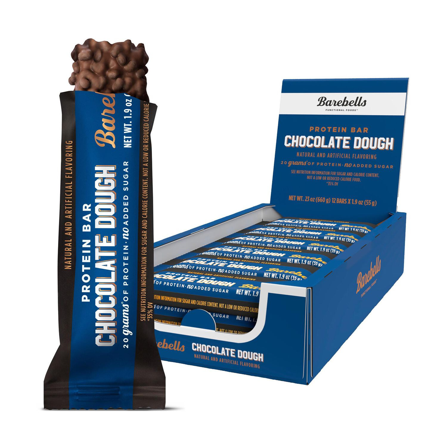 Protein Bar - Chocolate Dough - 12 Bars | GNC