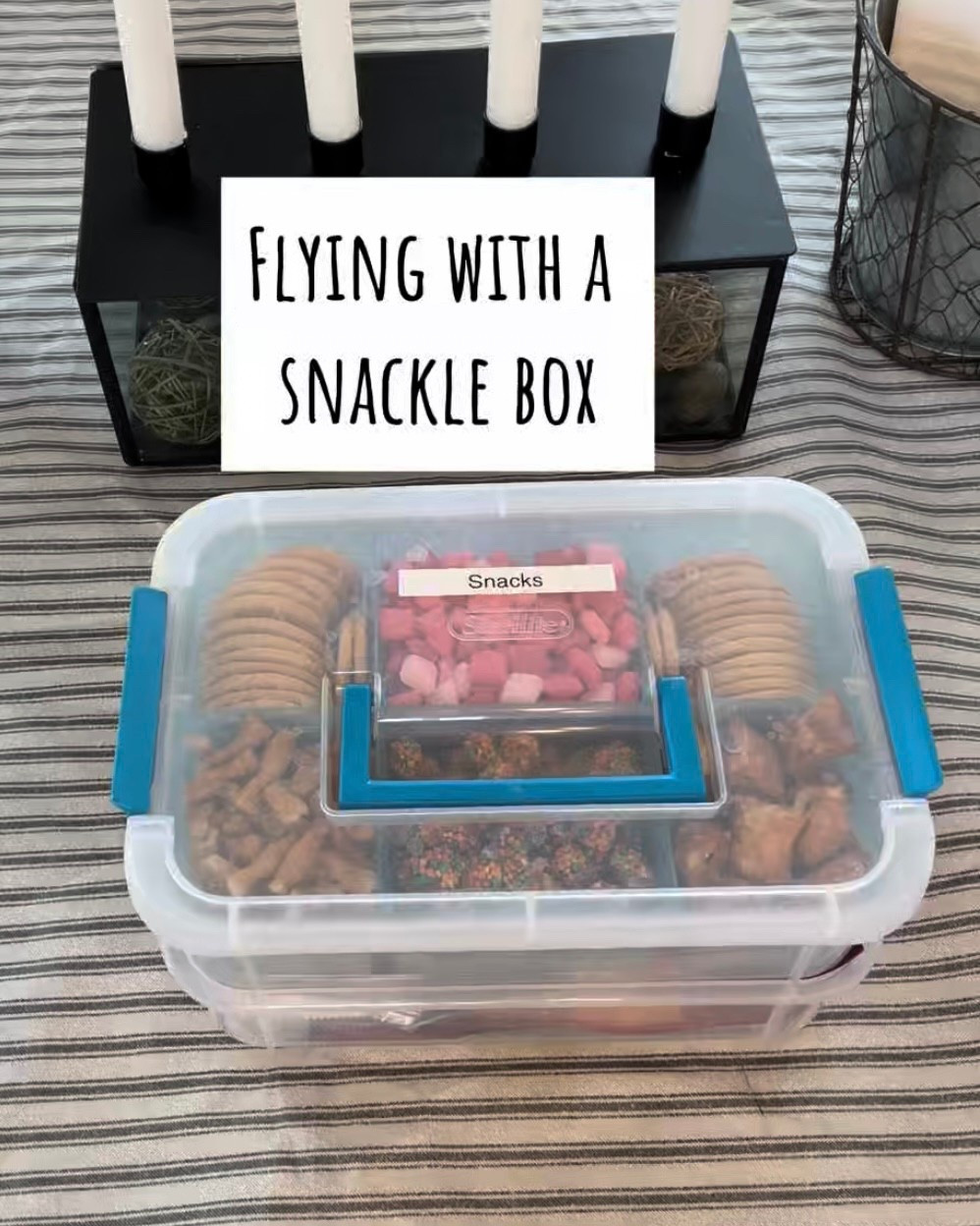 Flying with a snackle box