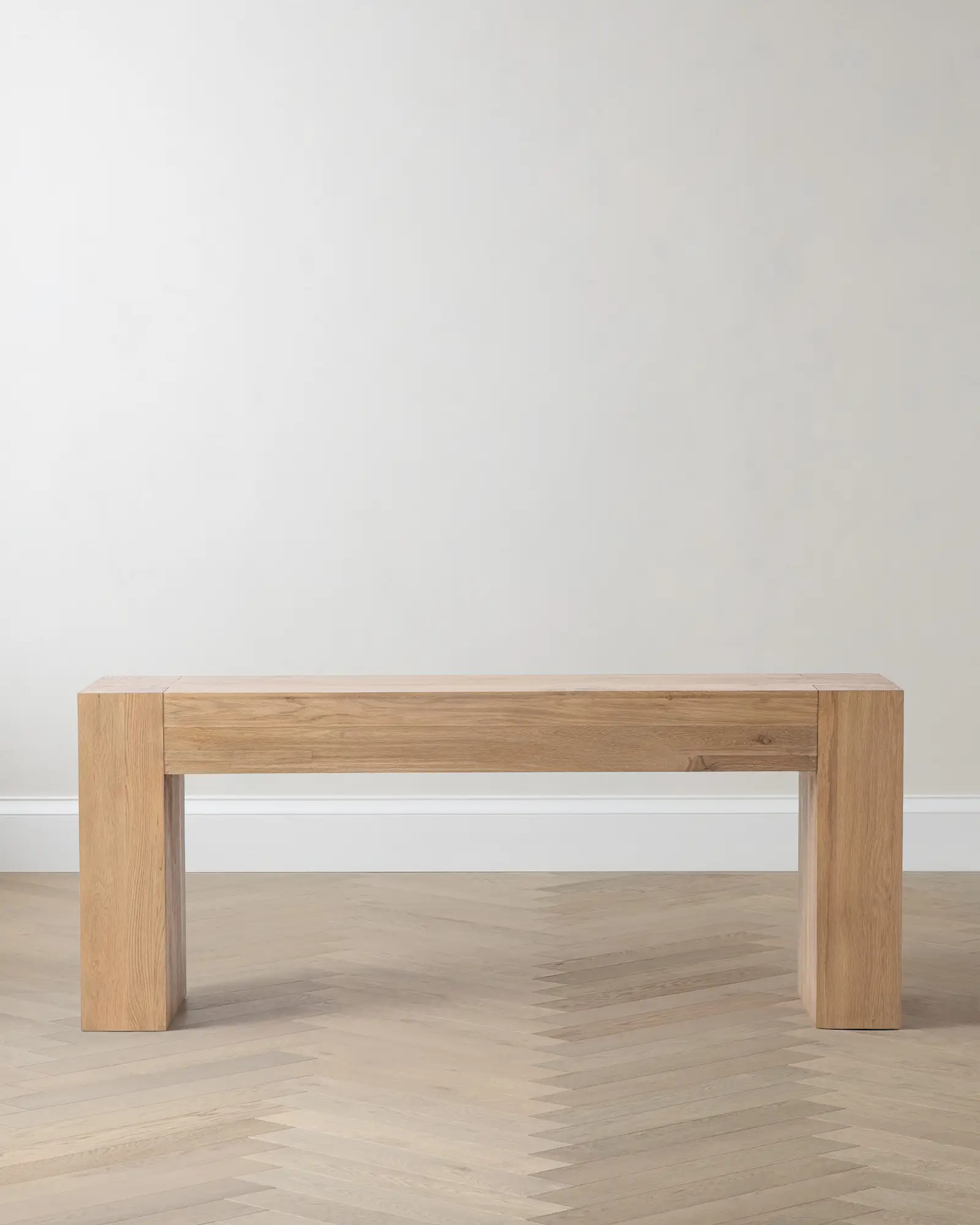 Reclaimed Oak Waterfall Console Table | Quince