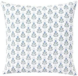 MangGou Flowershave357 Caitlin Wilson Blue Lotus Pillow Cover Designer Throw Pillow Floral Pillow... | Amazon (US)