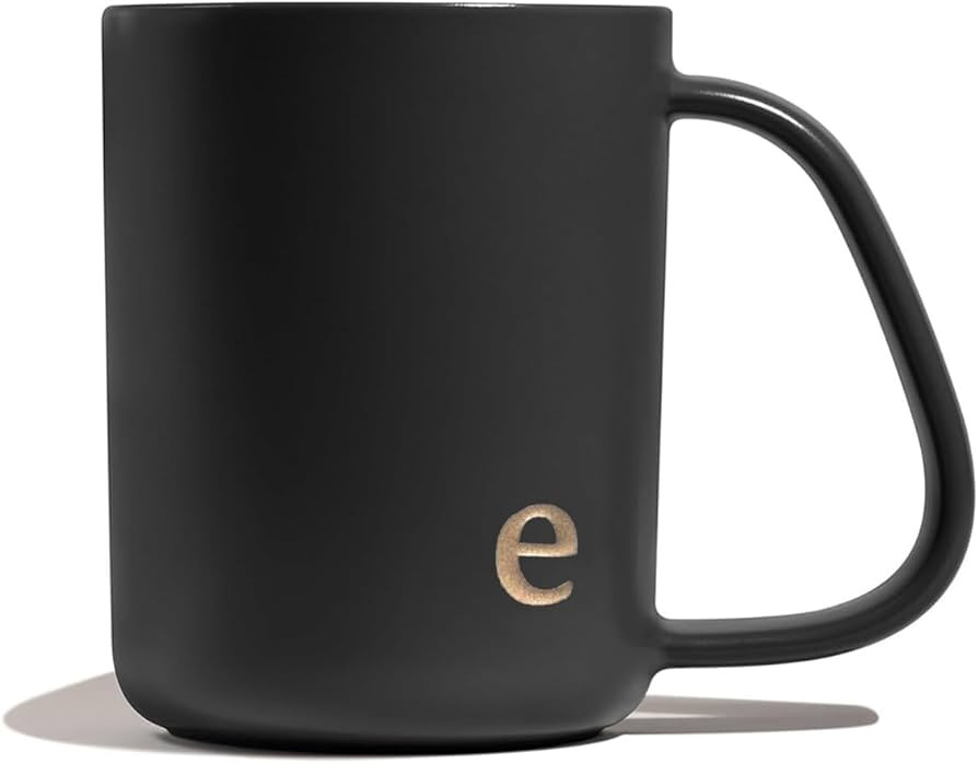 COLLECTIVE HOME - Ergonomic Handle Ceramic Mug, 15 oz Personalized Coffee Cup with Golden Initial... | Amazon (US)