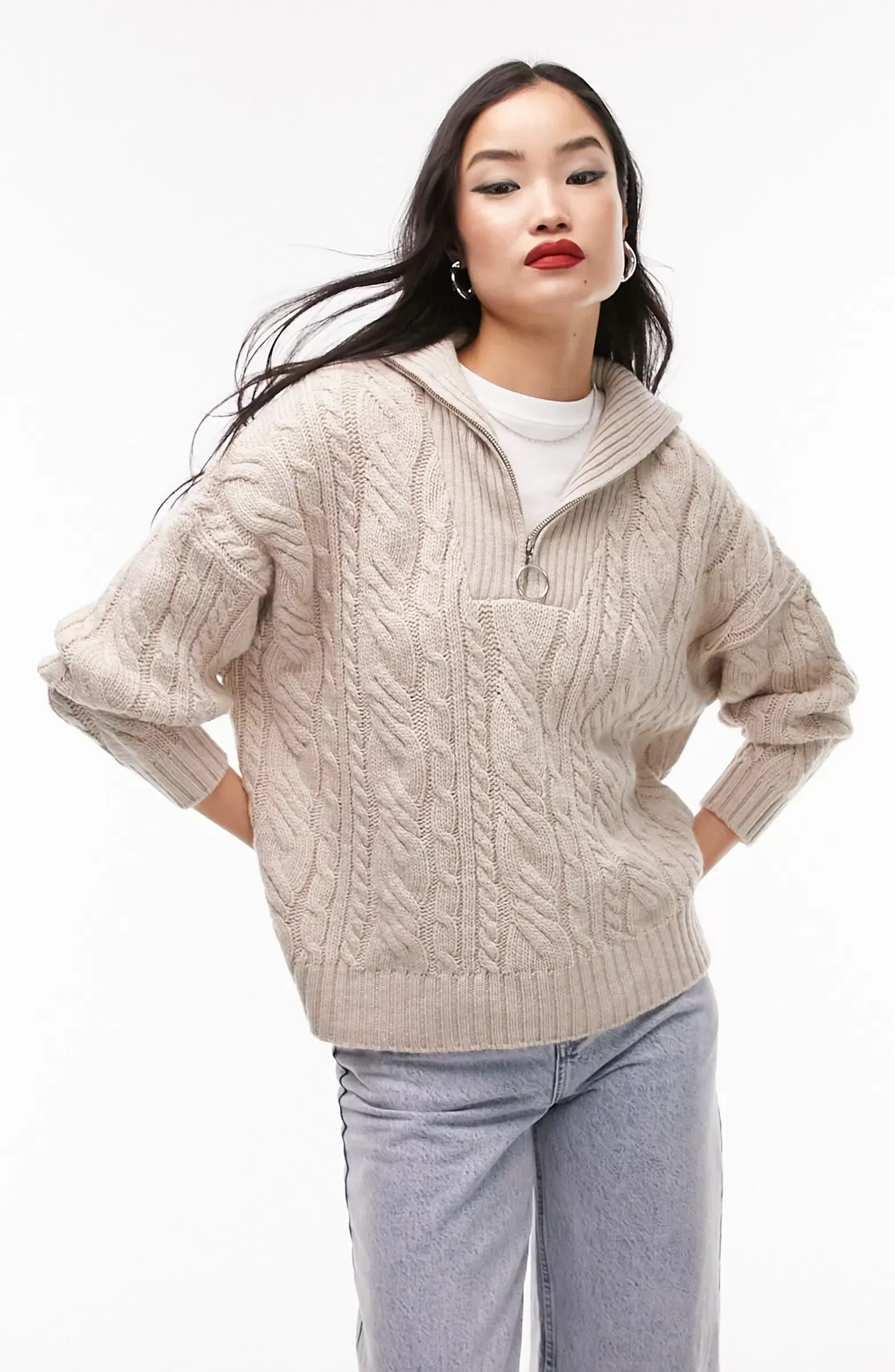 One-Shoulder Rib Sweater curated on LTK