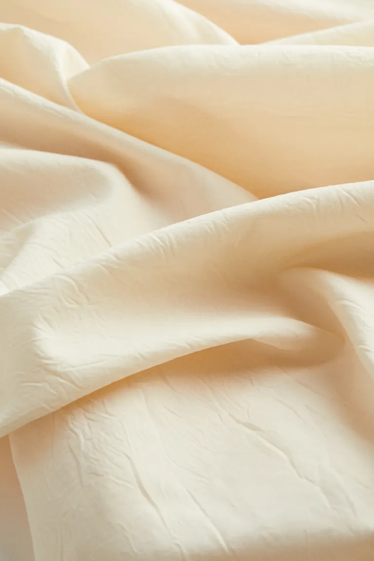 Pleated Dress - Square Neckline - Sleeveless - Cream - Ladies | H&M US | H&M (US + CA)