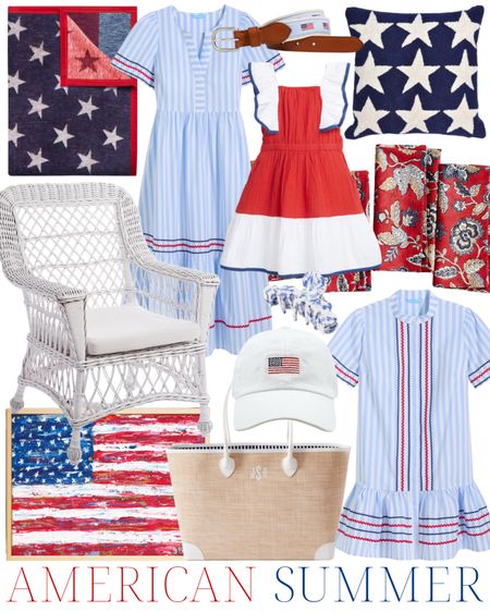 Memorial Day, summer style, summer outfit, summer decor, 4th of July, patriotic, American flag, Americana, classic preppy style, beach style, poolside, seaside, coastal home, coastal style, classic home, classic style, southern home, southern style, Charleston, blue and white dress, woven sandals, preppy kids, preppy toddler outfits, sun hat, beach hat

#LTKstyletip #LTKsalealert #LTKhome