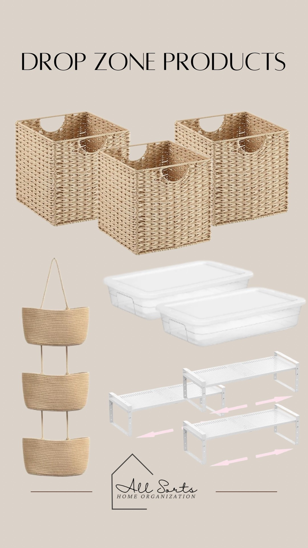 Storage solutions for mudroom or drop zone!

#LTKmorningroutine #LTKHome