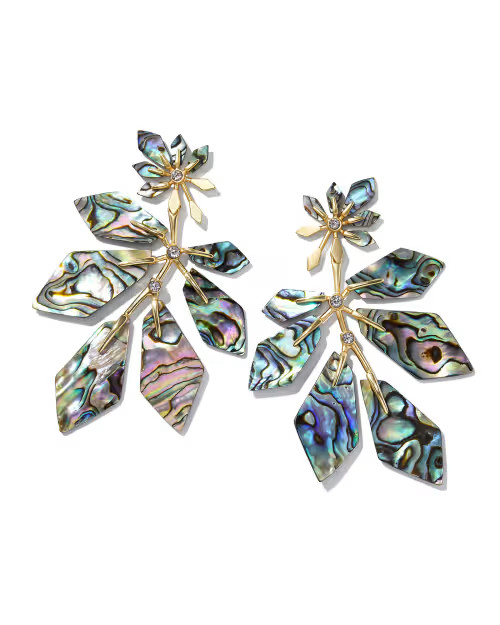Jaylin Gold Statement Earrings in Abalone Shell | Kendra Scott