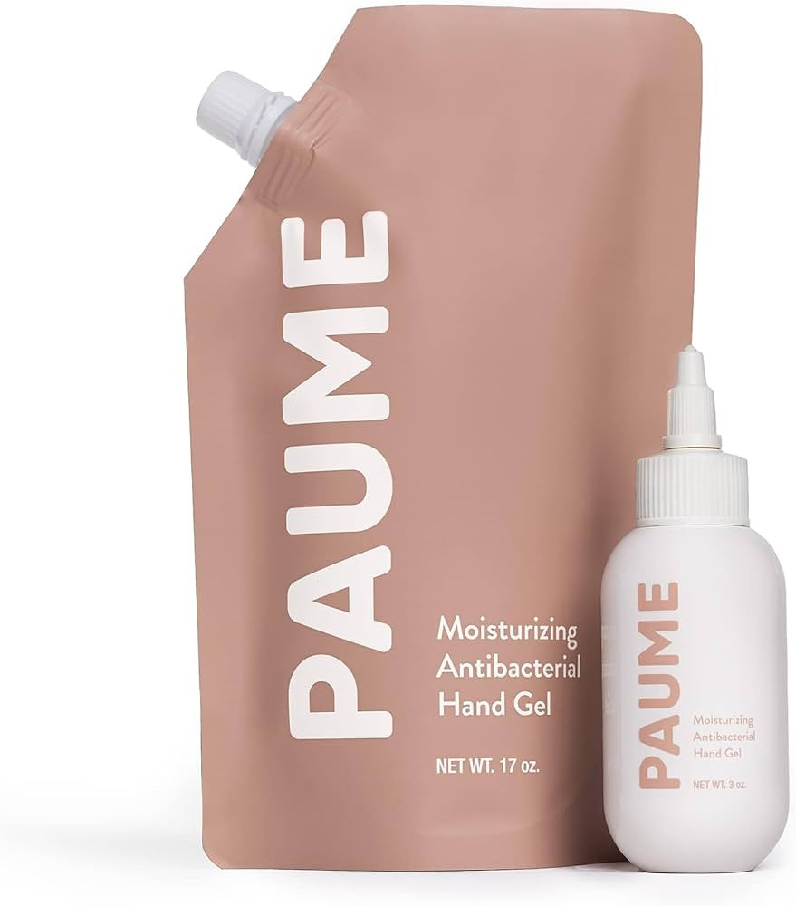 PAUME - Antibacterial Gel 3oz & Refillable Travel Bag 17oz | Silicon & Paraben Free, No Artificia... | Amazon (US)