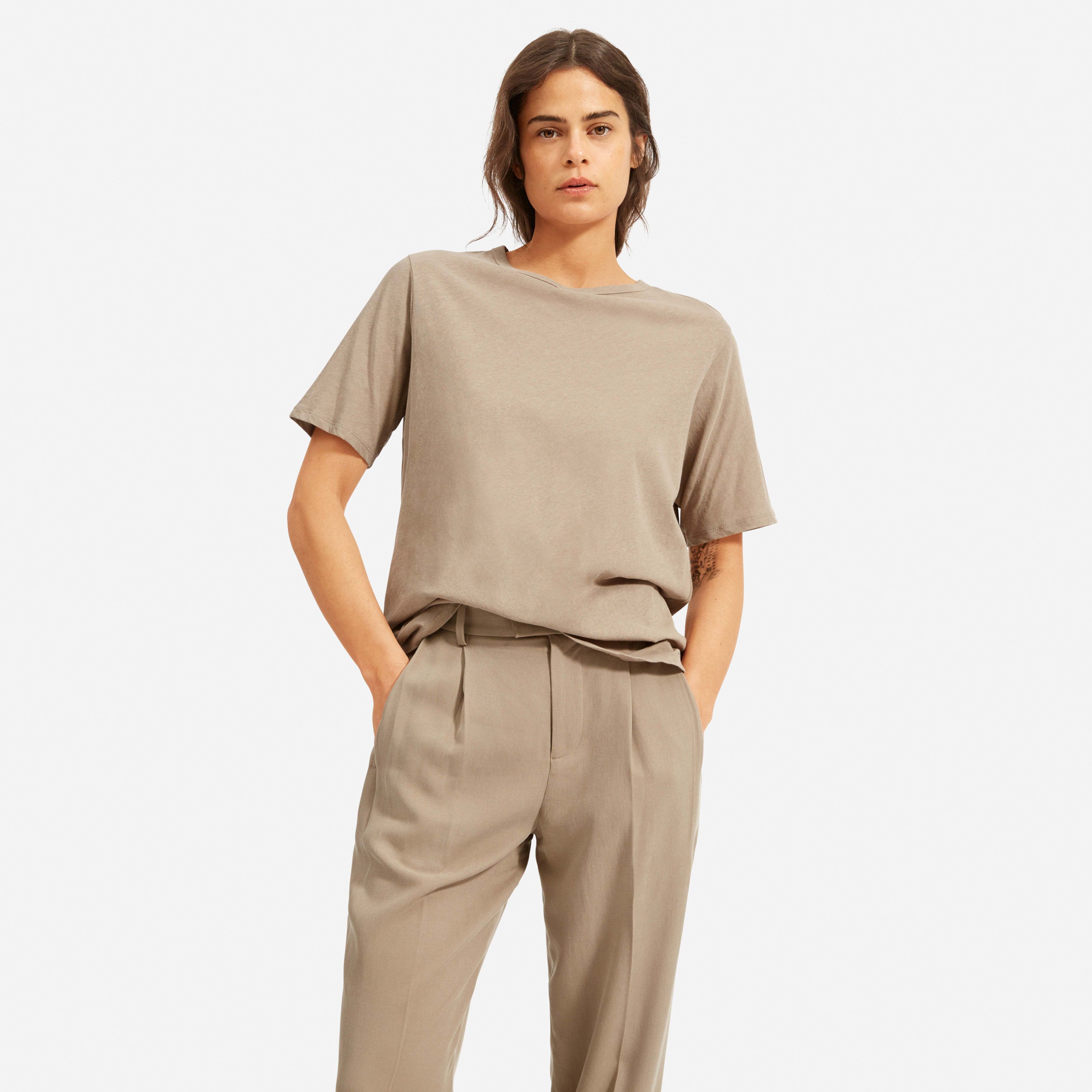 Women's Air Oversized Crew T-Shirt by Everlane in Clay, Size XS | Everlane