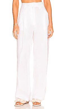 AEXAE Linen Trousers in White from Revolve.com | Revolve Clothing (Global)