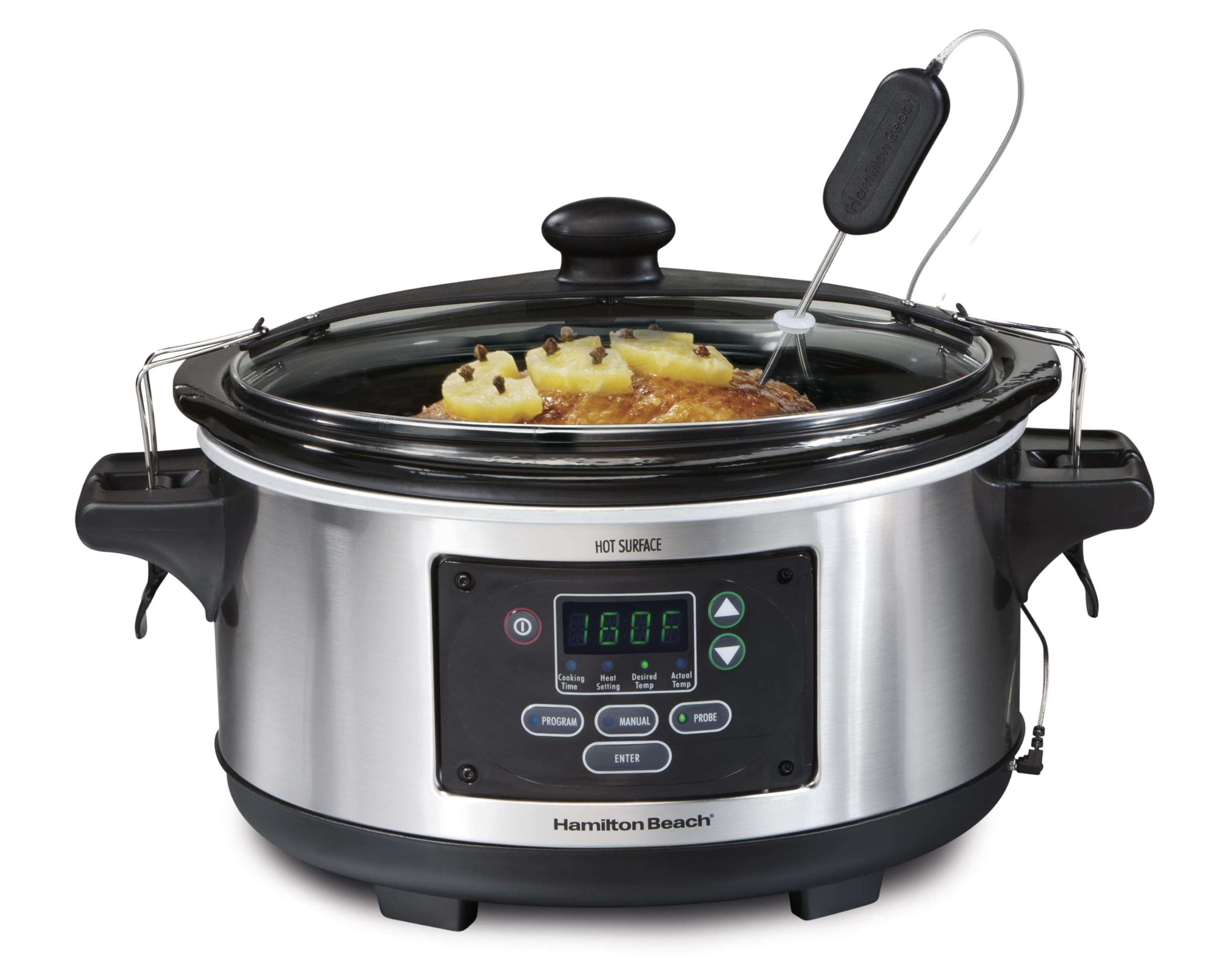 Hamilton Beach Portable 6 Quart Set & Forget Digital Programmable Slow Cooker with Lid Lock, Temp... | Amazon (US)