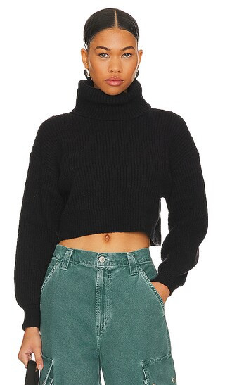 MORE TO COME Sloane Turtleneck Sweater in Black. - size L | Revolve Clothing (Global)