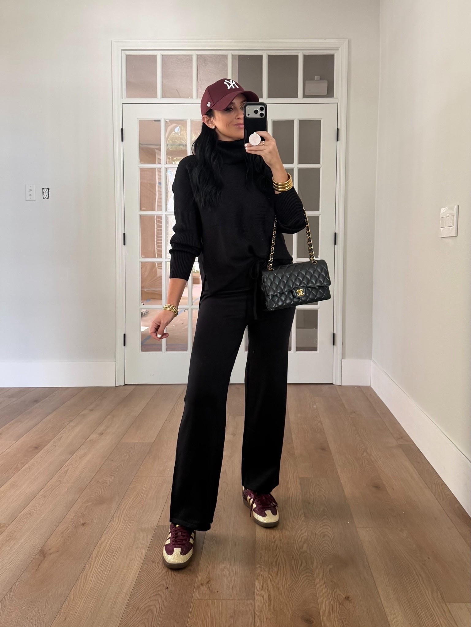 Women's Oversized Turtleneck Sweater Sets size small.