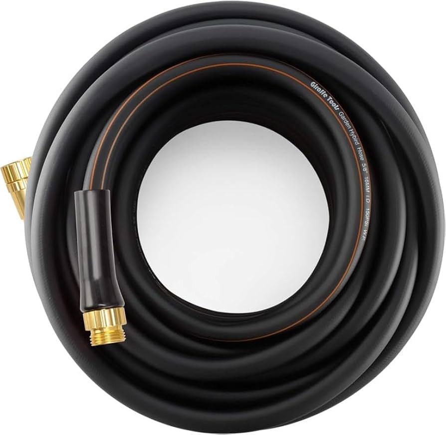 Giraffe Tools Garden Hose 50ft x 5/8", Water Hose Heavy Duty, Flexible, Lightweight Hybrid Hose w... | Amazon (US)