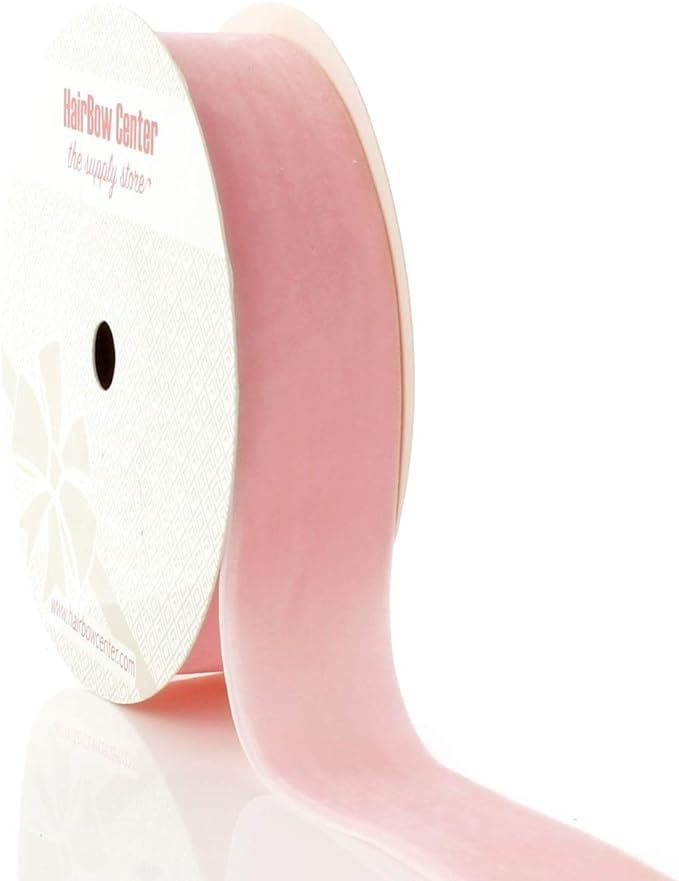 HBC 1" Velvet Ribbon 123 Pearl Pink - 5 Yards | Amazon (US)