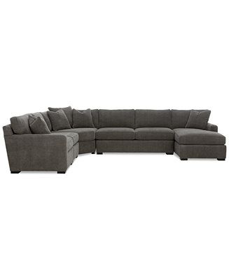 Radley 5-Piece Fabric Chaise Sectional Sofa | Macys (US)