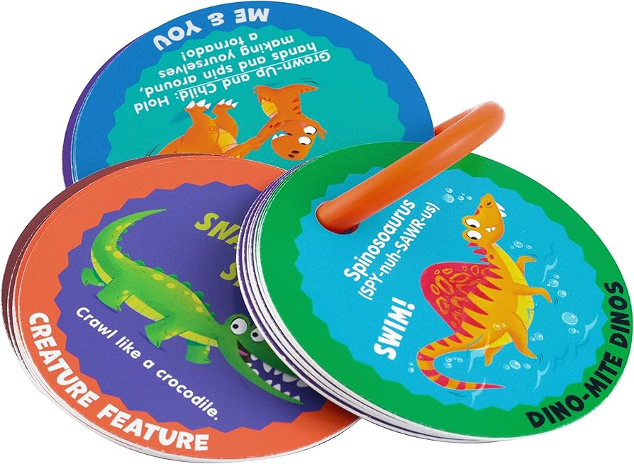 MOLLYBEE KIDS Preschool Action Cards Dino Stomp and Roar, Dinosaur Activities and Pretend Play, G... | Amazon (US)