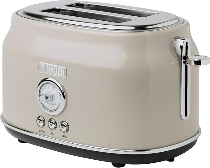 Haden Dorset 2 Slice Wide Slot Stainless Steel Toaster with Adjustable Browning Control & Non-Sli... | Amazon (US)