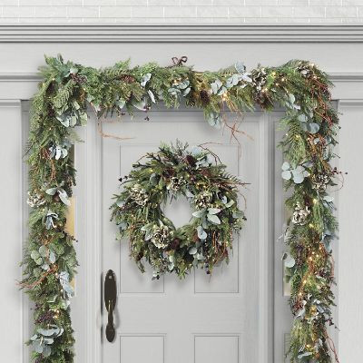 Peony And Pine Cone Greenery Collection | Frontgate