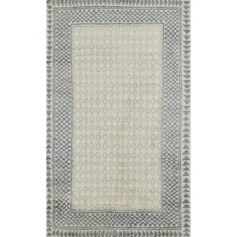 Joss & Main Berkeley Hand Knotted Wool And Cotton Ivory Area Rug 5'' X 8'' | Wayfair North America