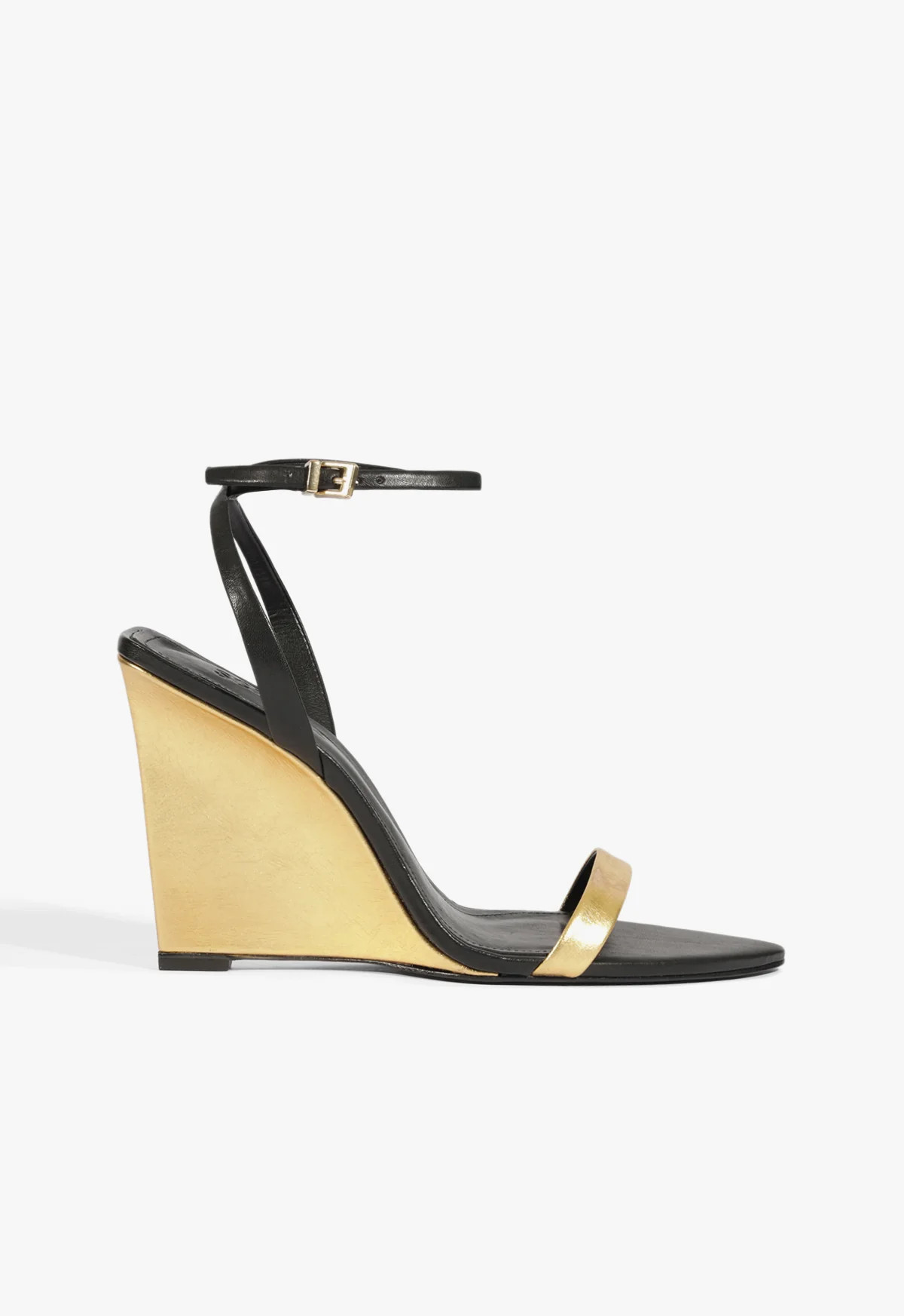 Melanie Gold High Wedge Heel Sandal | SCHUTZ | Schutz (US)