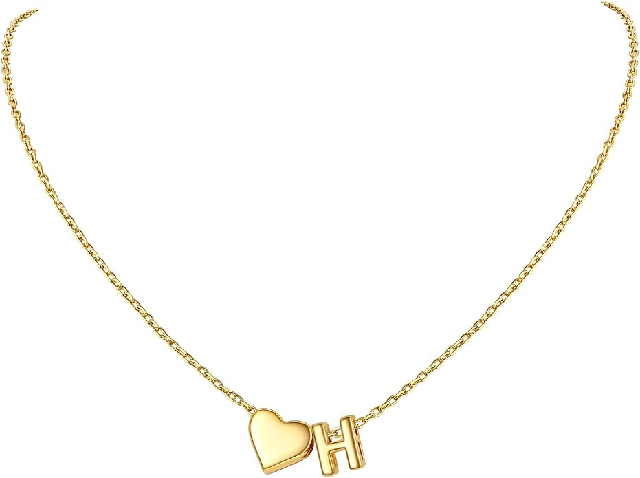 Supcare Small Letter Necklace Wome Initial Necklaces Gold Name Choker Necklace Jewelry(with Gift ... | Amazon (US)
