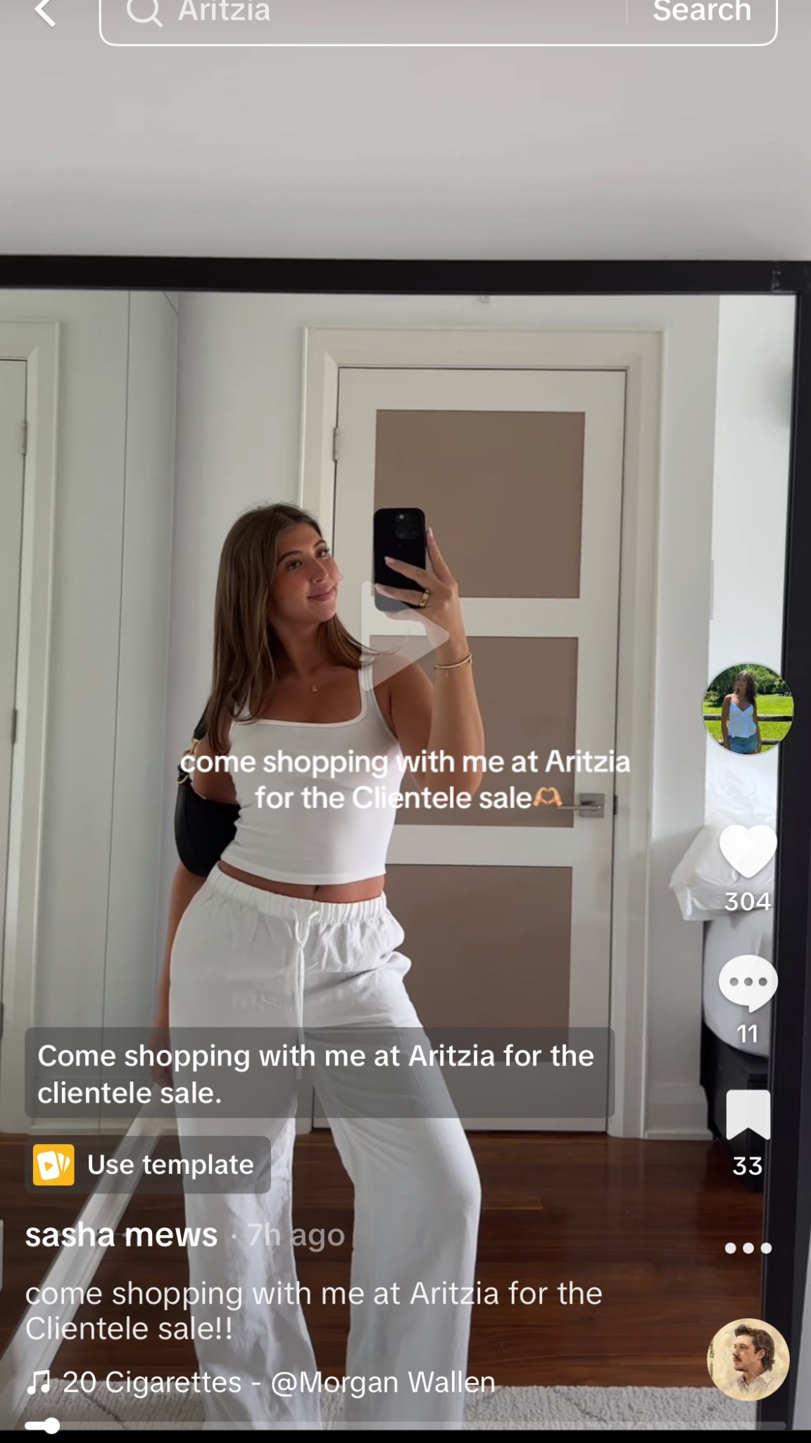 come shopping with me at aritzia for the clientele sale