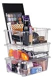 AB Designs 6842ABD Stackables, Cosmetic Storage Bins, Clear, 3 Pack | Amazon (US)