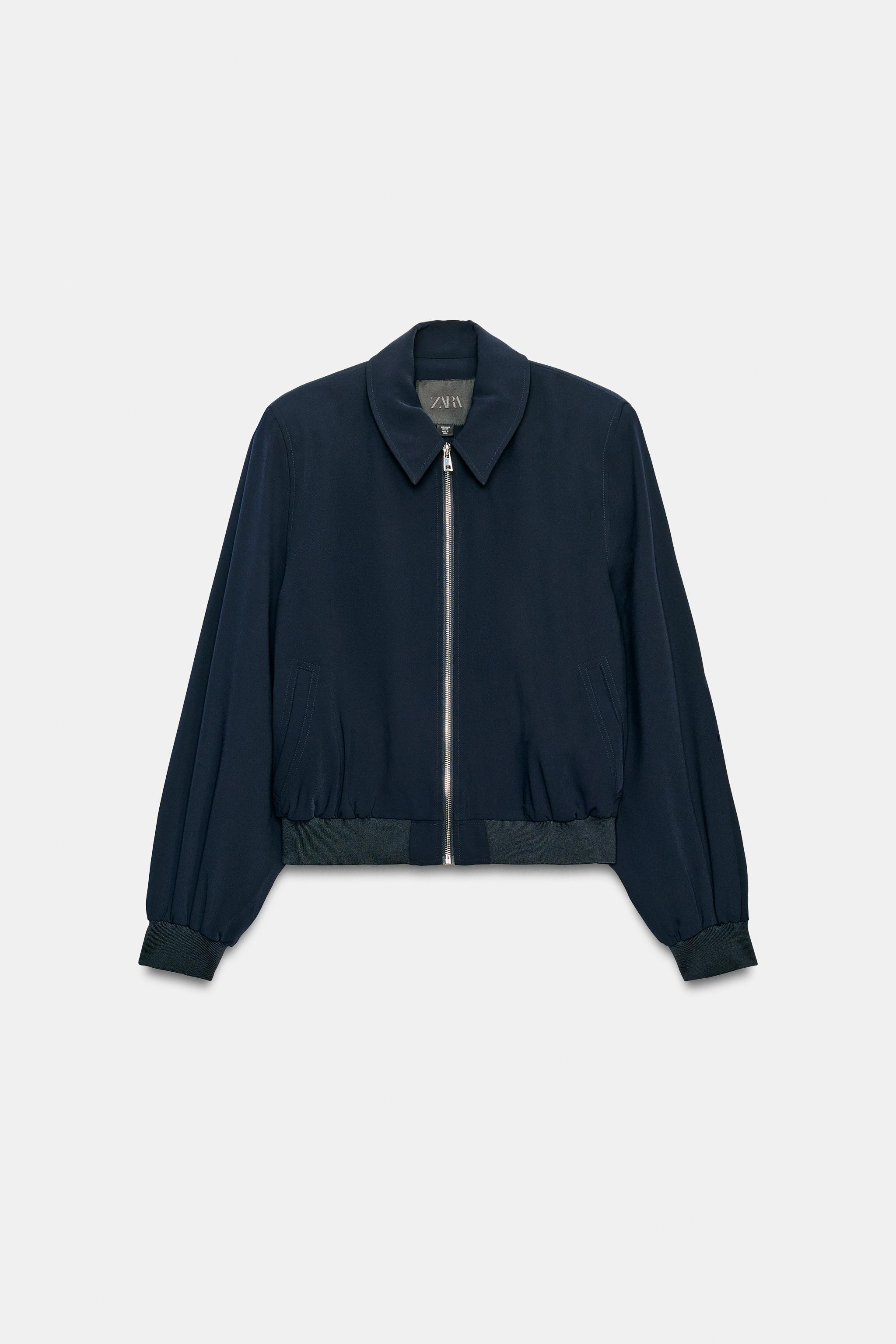 ZW COLLECTION SHOULDER PAD BOMBER JACKET | Zara US