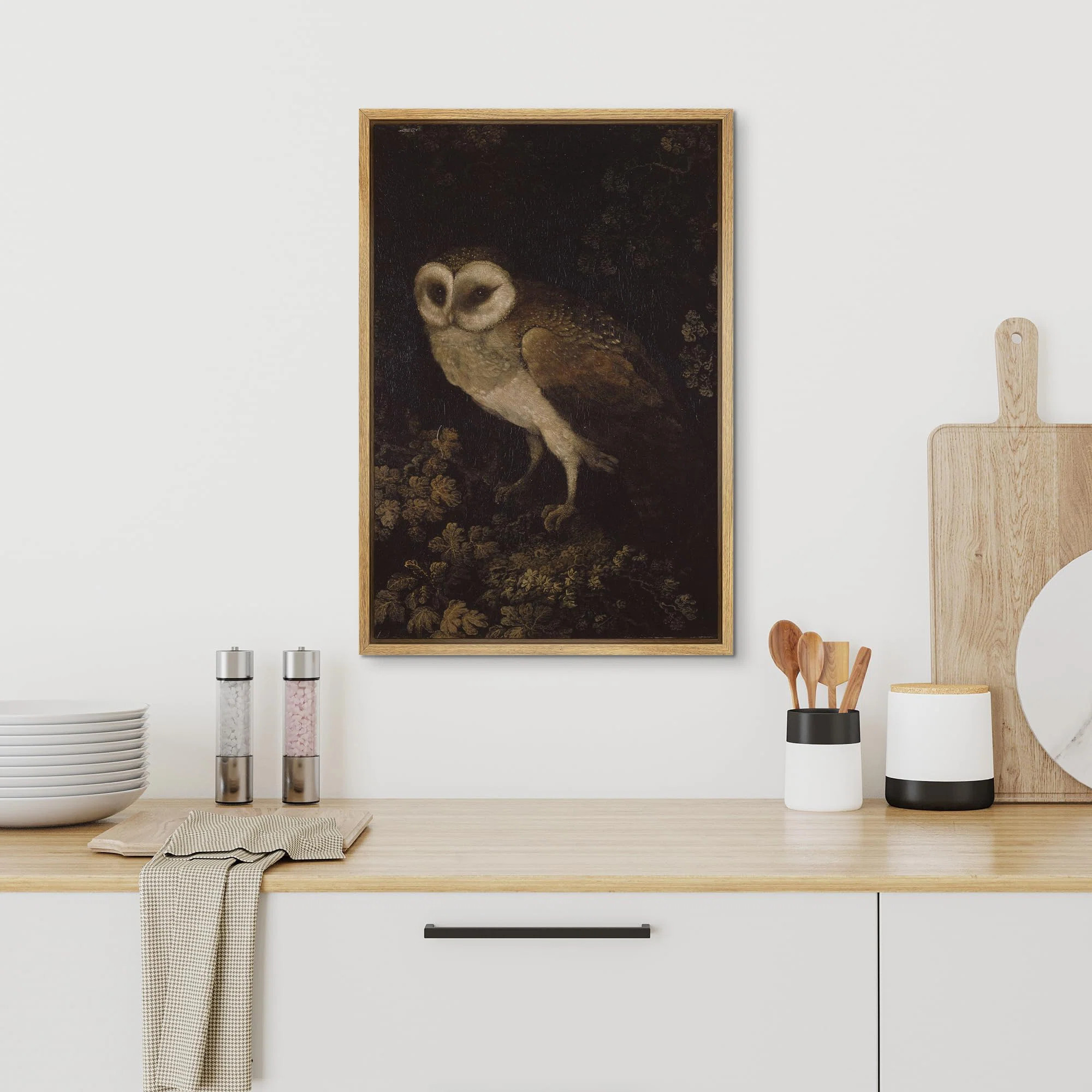 Bird " Wild Animals Owl Farmhouse Decor Rustic Nature Animals Modern Art Cozy Decor " | Wayfair North America