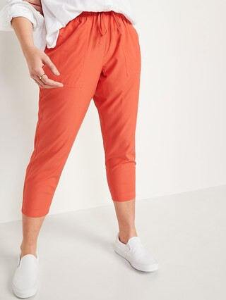High-Waisted StretchTech Utility Crop Pants for Women | Old Navy (US)