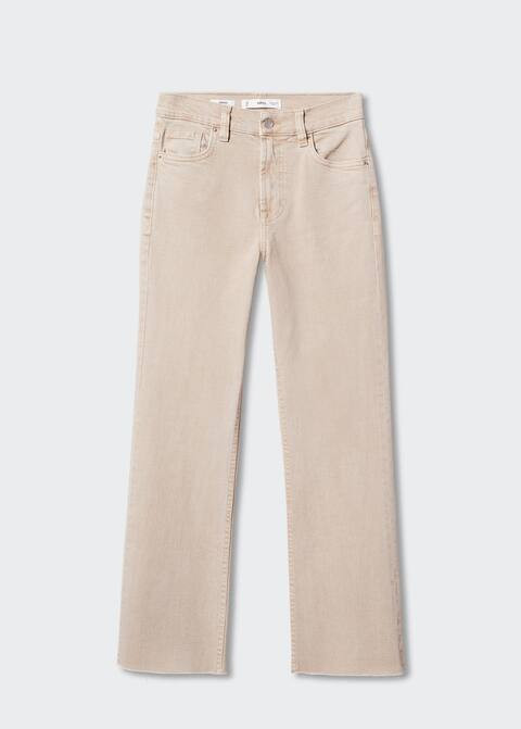 Crop flared jeans -  Women | Mango USA | MANGO (US)